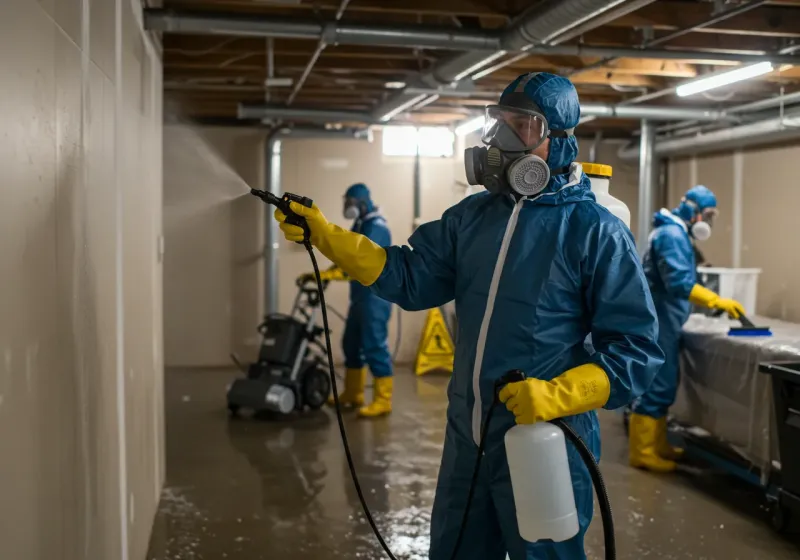 Basement Sanitization and Antimicrobial Treatment process in Monte Sereno, CA